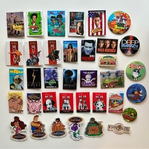 1990s Movie Theatre Promo Pins